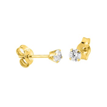 Boucles d'oreilles femme - Oxyde de zirconium - Or 9 Carats