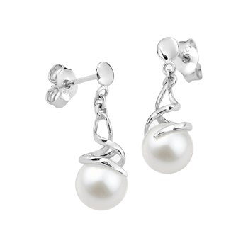 Boucles d'oreilles femme - perle - Or 9 Carats