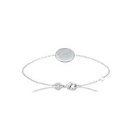 Bracelet Femme - Argent 925 - Nacre - Longueur : 18 cm