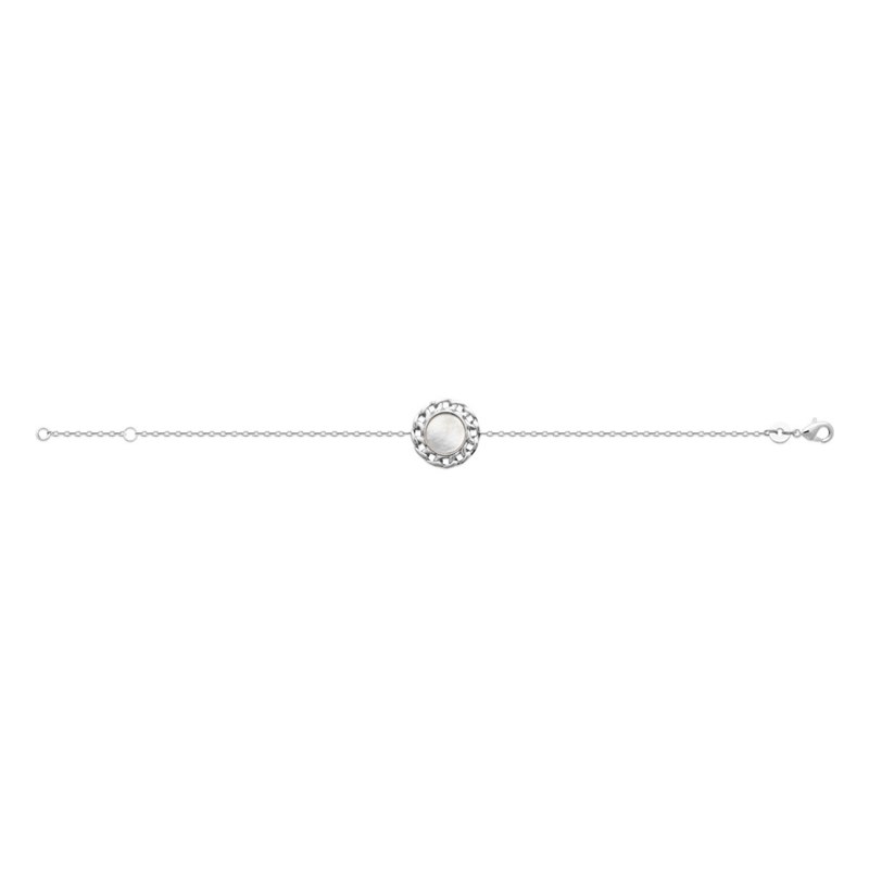 Bracelet Femme - Argent 925 - Nacre - Longueur : 18 cm - vue 2