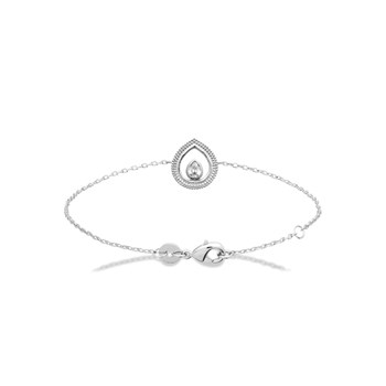 Bracelet Femme - Argent 925 - Oxyde de zirconium - Longueur : 18 cm