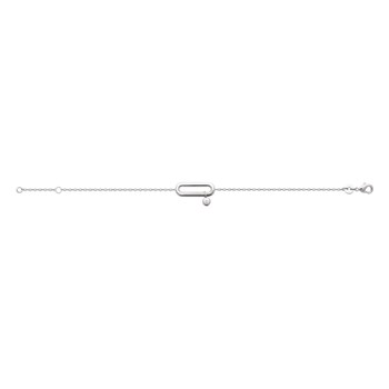 Bracelet Femme - Argent 925 - Oxyde de zirconium - Longueur : 18 cm