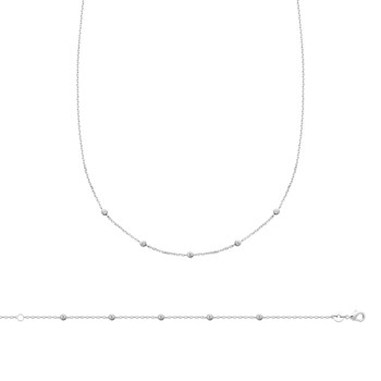 Bracelet Femme - Argent 925 - Oxyde de zirconium - Longueur : 18 cm