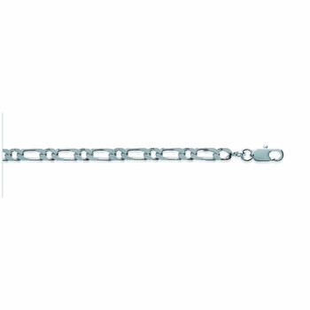 Chaine Homme - Argent 925 - Cheval alternée 1+1 - Largeur : 3,5 mm - Longueur : 70 cm