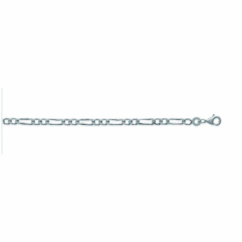 Chaine Homme - Argent 925 - Cheval alternée 1+2 - Largeur : 2,5 mm - Longueur : 55 cm
