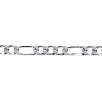 Chaine Homme - Argent 925 - Cheval alternée 1+3 - Largeur : 2,5 mm - Longueur : 45 cm