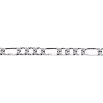 Chaine Homme - Argent 925 - Cheval alternée 1+3 - Largeur : 2,5 mm - Longueur : 55 cm