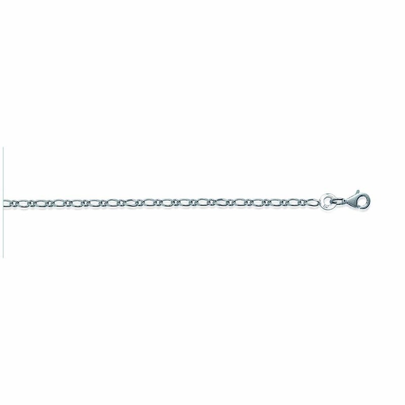 Chaine Homme - Argent 925 - Cheval alternée 1+1 - Largeur : 1,8 mm - Longueur : 55 cm