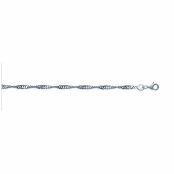 Chaine Femme - Argent 925 - Chaîne design - Largeur : 2,25 mm - Longueur : 45 cm