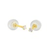 Boucles d'oreilles femme - Oxyde de zirconium - Or 18 Carats - vue V2