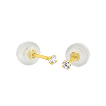 Boucles d'oreilles femme - Oxyde de zirconium - Or 18 Carats