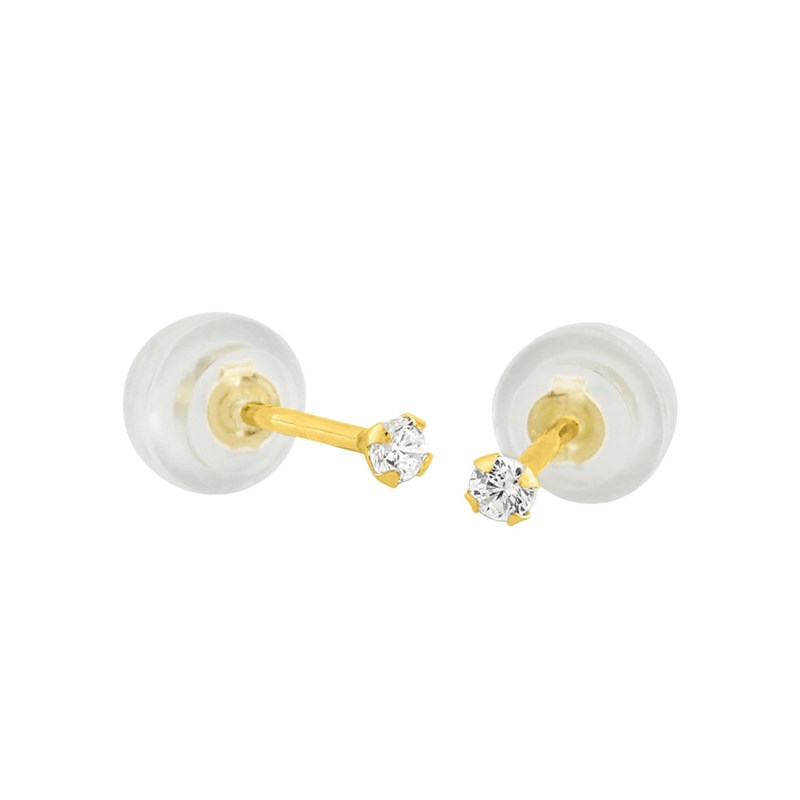 Boucles d'oreilles femme - Oxyde de zirconium - Or 18 Carats - vue 2