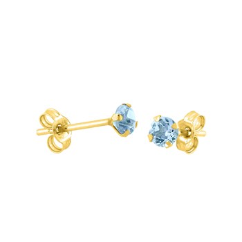 Boucles d'oreilles femme - topaze - Or 18 Carats