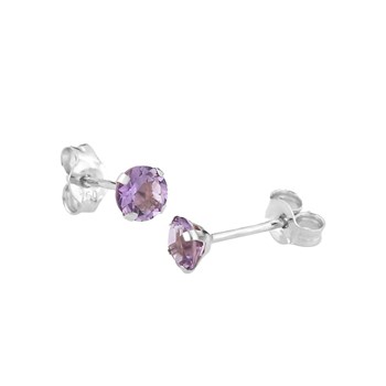 Boucles d'oreilles femme - améthyste - Or 18 Carats