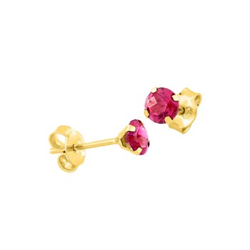 Boucles d'oreilles femme - rubis - Or 18 Carats