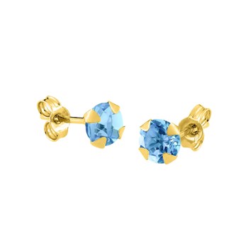 Boucles d'oreilles femme - topaze - Or 18 Carats