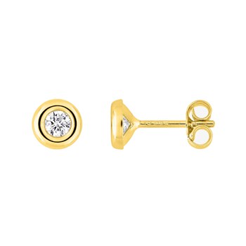 Boucles d'oreilles femme - Oxyde de zirconium - Or 18 Carats