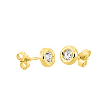 Boucles d'oreilles femme - Oxyde de zirconium - Or 18 Carats