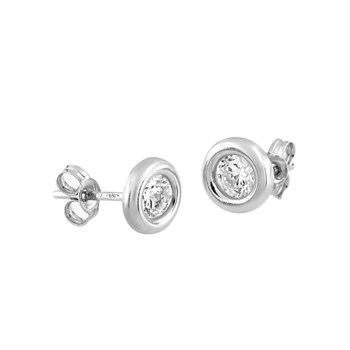 Boucles d'oreilles femme - Oxyde de zirconium - Or 18 Carats