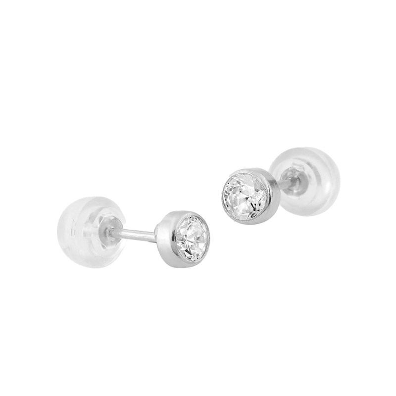 Boucles d'oreilles femme - Oxyde de zirconium - Or 18 Carats - vue 2
