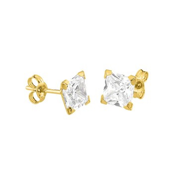 Boucles d'oreilles femme - Oxyde de zirconium - Or 18 Carats