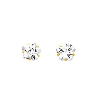 Boucles d'oreilles femme - Oxyde de zirconium - Or 18 Carats