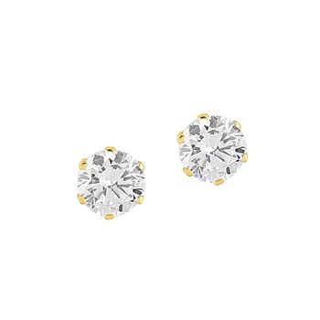 Boucles d'oreilles femme - Oxyde de zirconium - Or 18 Carats