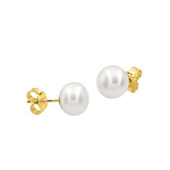 Boucles d'oreilles femme - perle - Or 18 Carats