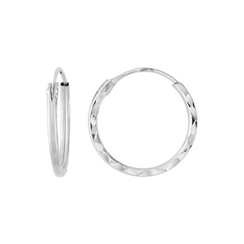 Créoles fantaisie Femme - Or 18 Carats - Diamètre 10mm