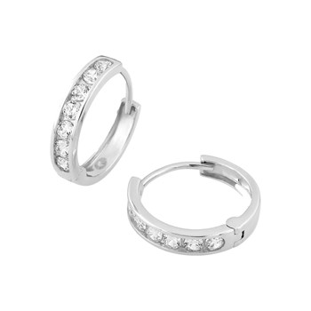 Créoles Femme - Oxyde de zirconium - Or 18 Carats