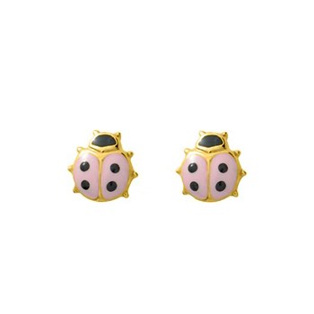 Boucles d'oreilles enfant - Or 18 Carats - Coccinelle