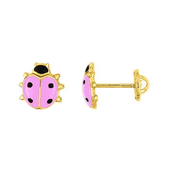 Boucles d'oreilles enfant - Or 18 Carats - Coccinelle