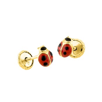 Boucles d'oreilles enfant - Or 18 Carats - Coccinelle