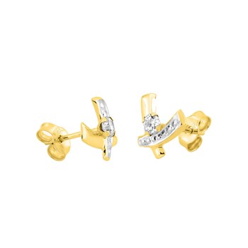 Boucles d'oreilles femme - Oxyde de zirconium - Or 18 Carats