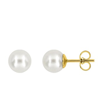 Boucles d'oreilles femme - perle - Or 18 Carats