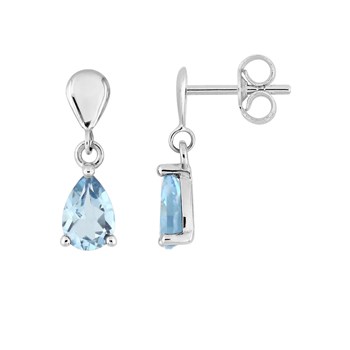 Boucles d'oreilles femme - topaze - Or 18 Carats