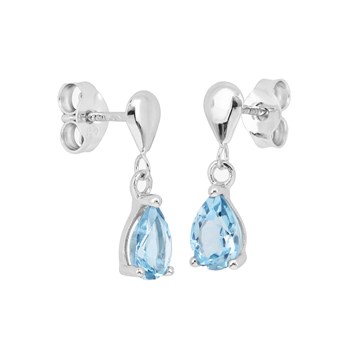 Boucles d'oreilles femme - topaze - Or 18 Carats