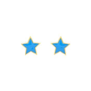 Boucles d'oreilles enfant - Or 18 Carats - Etoile