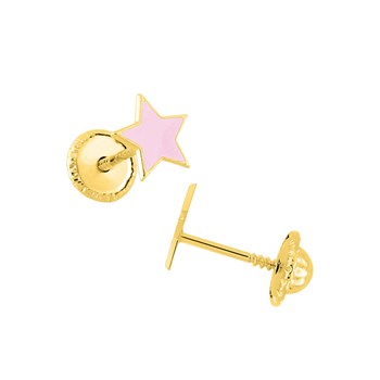 Boucles d'oreilles enfant - Or 18 Carats - Etoile