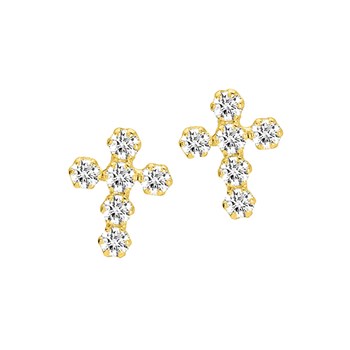 Boucles d'oreilles femme - Oxyde de zirconium - Or 18 Carats