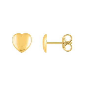 Boucles d'oreilles Enfant - Or 18 Carats - Coeur