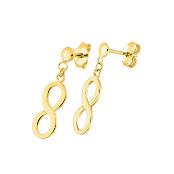Boucles d'oreilles Enfant pendantes infini - Or 18 Carats