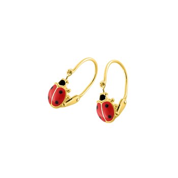 Boucles d'oreilles enfant - Or 18 Carats - Coccinelle