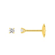 Boucles d'oreilles Diamant 0.15 ct - Or 18 Carats