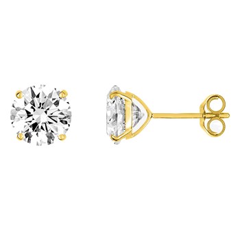Boucles d'oreilles femme - Oxyde de zirconium - Or 18 Carats