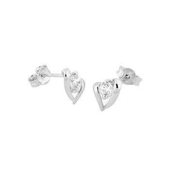 Boucles d'oreilles femme - Oxyde de zirconium - Or 18 Carats
