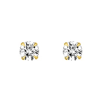 Boucles d'oreilles femme - Oxyde de zirconium - Or 18 Carats