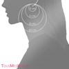 Créoles torsadées Femme - Or 18 Carats - Diamètre 35mm - vue V2