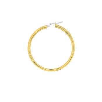 Créoles lisses Femme - Or 18 Carats - Diamètre 40mm