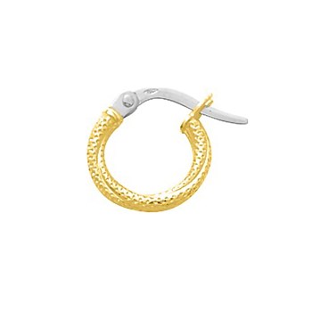 Créoles fantaisie Femme - Or 18 Carats - Diamètre 8mm